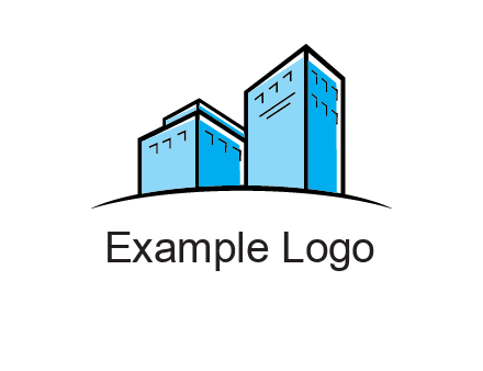 abstract buildings logo