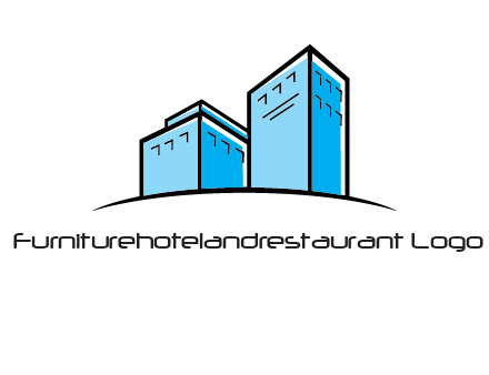 abstract buildings logo