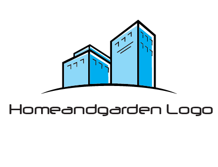 abstract buildings logo