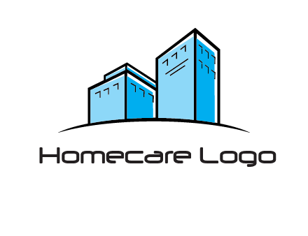 abstract buildings logo