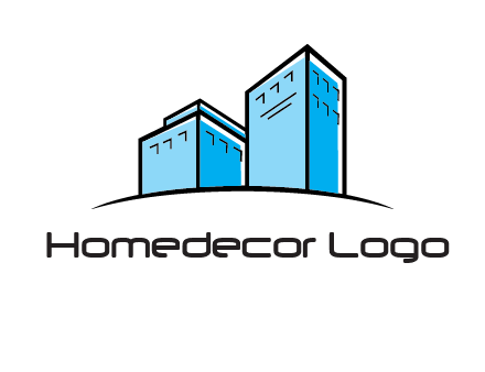 abstract buildings logo
