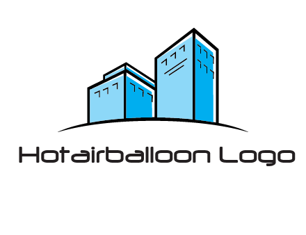 abstract buildings logo