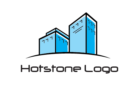 abstract buildings logo