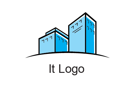abstract buildings logo