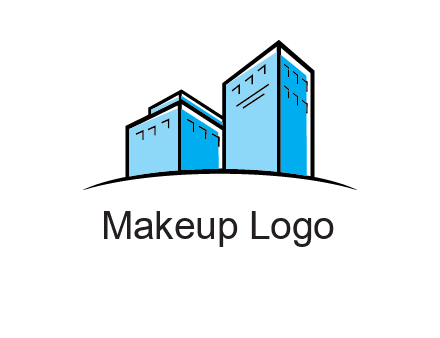 abstract buildings logo