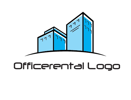 abstract buildings logo