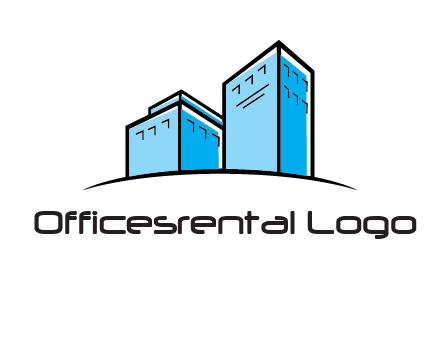 abstract buildings logo