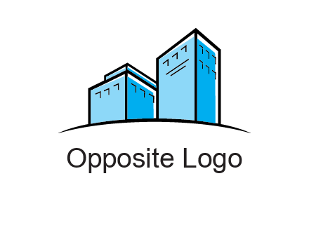 abstract buildings logo