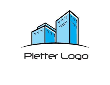 abstract buildings logo