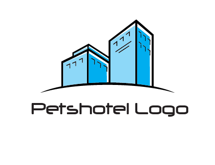 abstract buildings logo