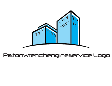 abstract buildings logo