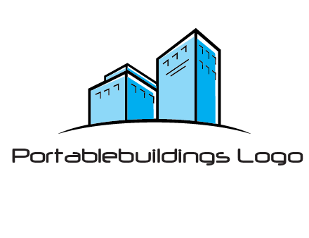 abstract buildings logo