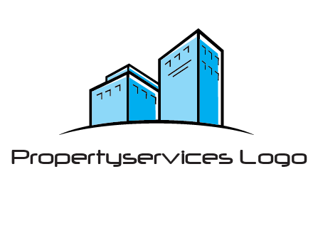 abstract buildings logo