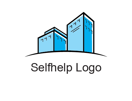 abstract buildings logo
