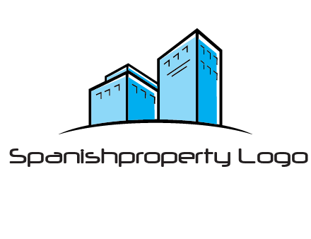 abstract buildings logo