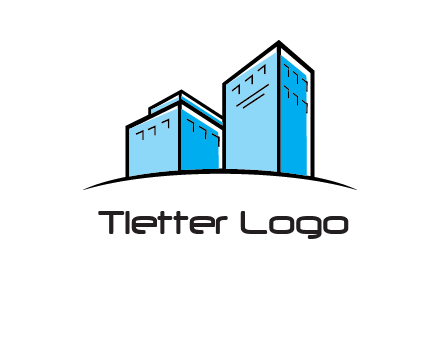 abstract buildings logo