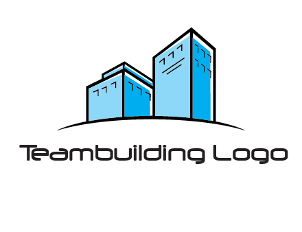 abstract buildings logo