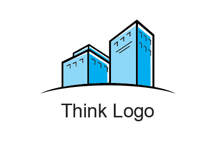 abstract buildings logo