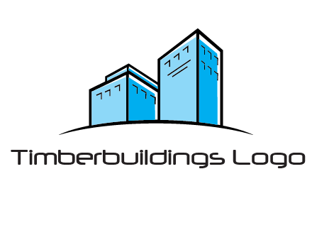 abstract buildings logo