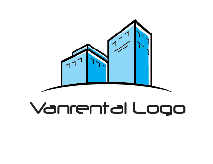 abstract buildings logo