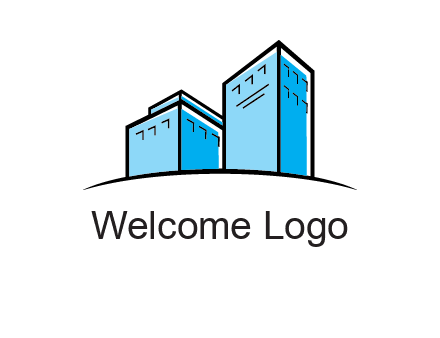 abstract buildings logo