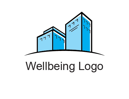 abstract buildings logo