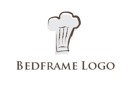 abstract chef cap icon