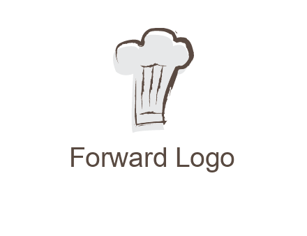 abstract chef cap icon