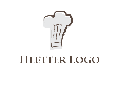 abstract chef cap icon