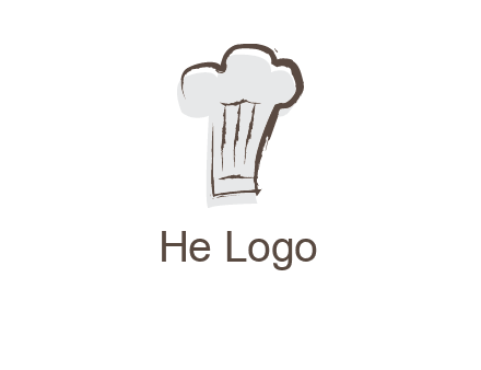 abstract chef cap icon