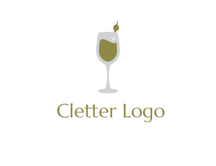 juice in glass with cherry logo