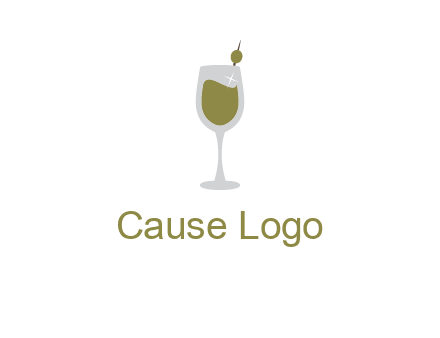juice in glass with cherry logo