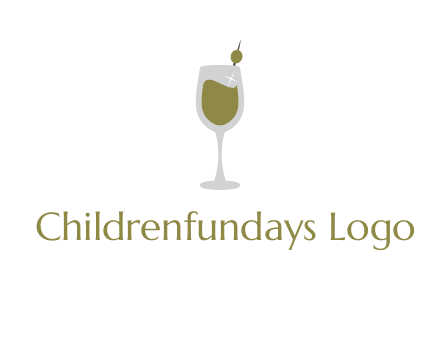 juice in glass with cherry logo