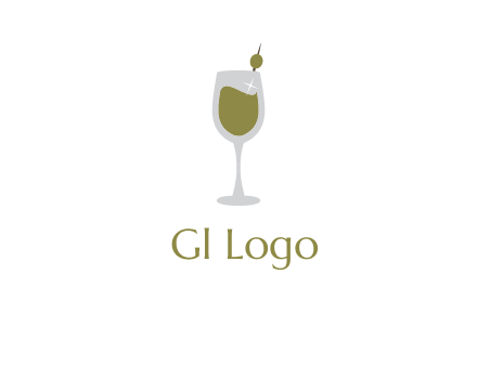 juice in glass with cherry logo