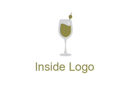 juice in glass with cherry logo