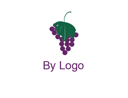 grapes with leaf icon
