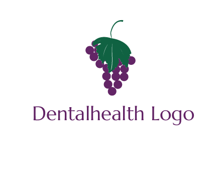 grapes with leaf icon