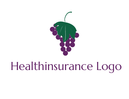 grapes with leaf icon