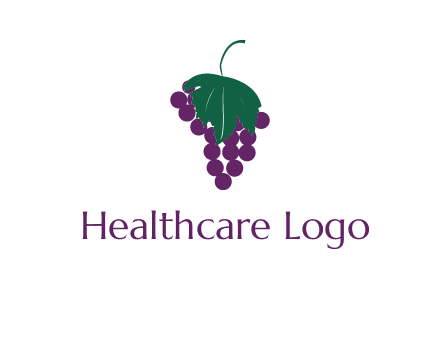 grapes with leaf icon