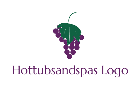 grapes with leaf icon