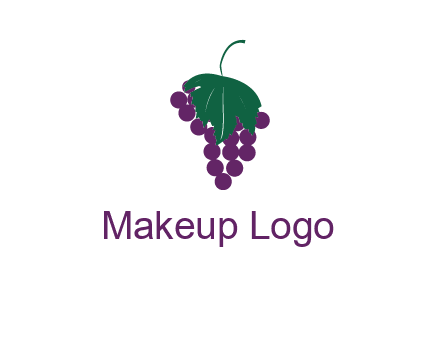 grapes with leaf icon