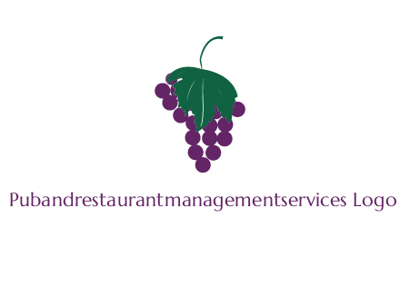grapes with leaf icon