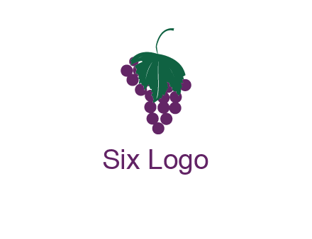 grapes with leaf icon