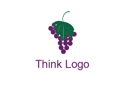 grapes with leaf icon