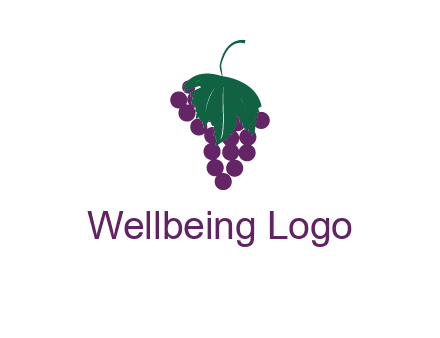 grapes with leaf icon