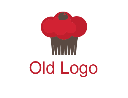 cup cake with cherry on top icon