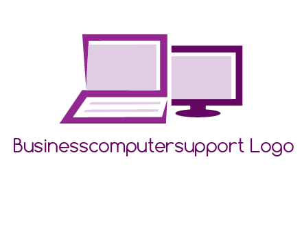 abstract laptop with monitor icon