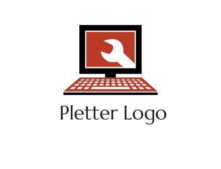 wrench in laptop logo