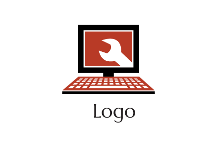 wrench in laptop logo