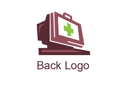computer merged with medical beg logo